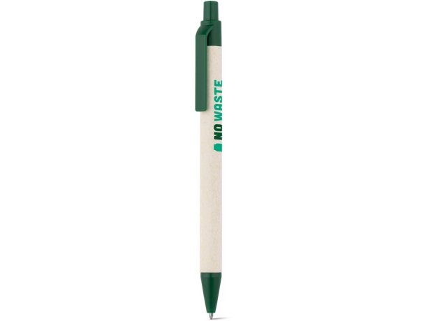 Bolígrafo Milink de papel 100% reciclado con tinta líquida azul Verde oscuro detalle 3