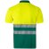 Polo bicolor alta visibilidad Cupid manga corta reflectante Verde/Amarillo detalle 21