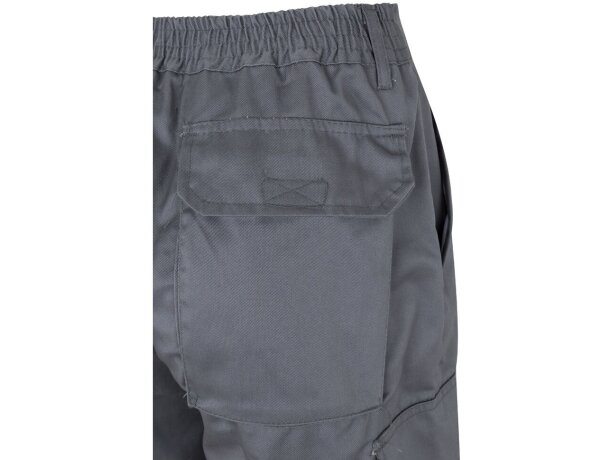 Pantalón de sarga bicolor VL Athena con bandas reflectantes Gris/Naranja detalle 18