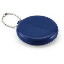 Monedero con anilla de llavero redondo personalizado azul Monedero con anilla de llavero redondo personalizado azul