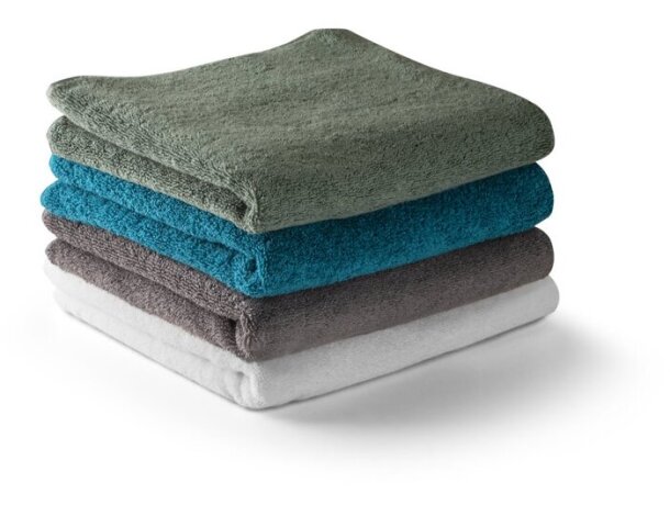 Toalla facial Bardem personalizada algodón reciclado 30x30 cm detalle 2