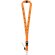 Lanyard Murray de poliéster doble Naranja detalle 1