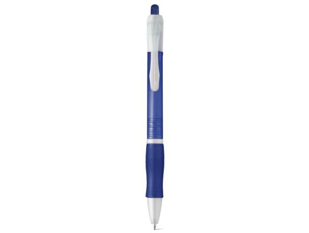 Bolígrafo de plástico ergonómico azul