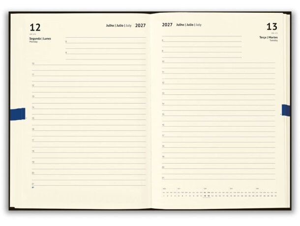 Agenda Camus A5 de corcho con cierre magnético y papel FSC detalle 3