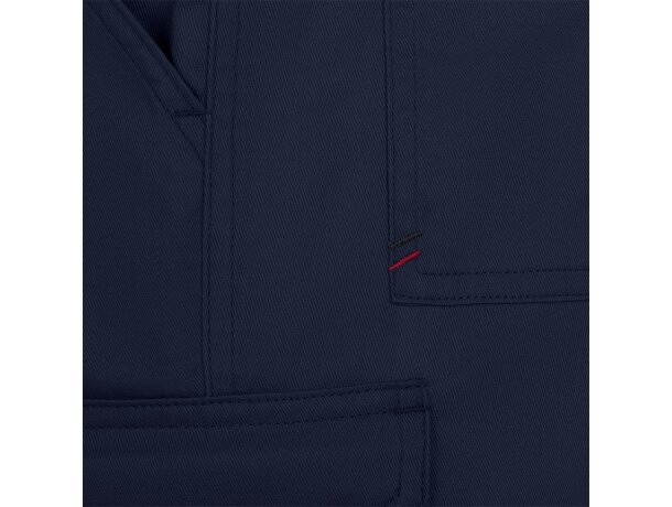 Pantalón de sarga multibolsillos Hermes con cintura elástica Azul marino detalle 27