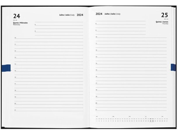 Agendas personalizadas Andresen A5 rPET reciclado con cierre elástico