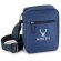 Bolso bandolera con bolsillo frontal azul