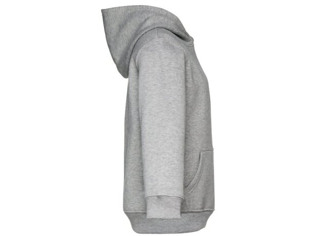 Sudadera Phoenix Kids con capucha para niños, algodón y poliéster Gris claro matizado detalle 5