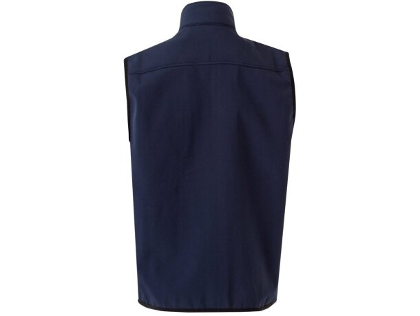 Chaleco soft shell Varuna con forro polar y cremallera invertida Azul marino detalle 3