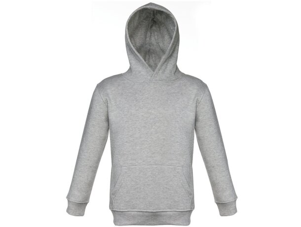 Sudadera Phoenix Kids con capucha para niños, algodón y poliéster Gris claro matizado detalle 6
