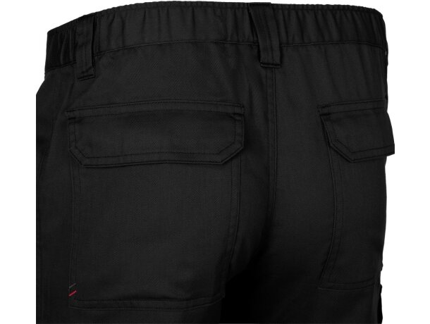 Pantalón de sarga multibolsillos Hermes con cintura elástica Negro detalle 68