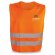 Chaleco Thiem en poliester de alta visibilidad naranja