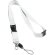 Lanyard Murray de poliéster doble blanco