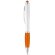 Bolígrafo con grip a color y puntero para tablet naranja