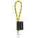 Lanyard nautic short de poliamida con mosquetón de 9 mm Amarillo/Morado