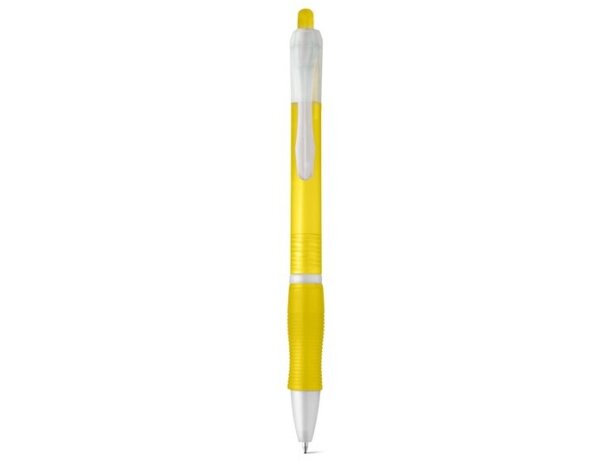 Bolígrafo de plástico ergonómico amarillo