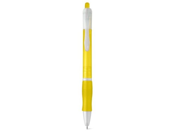 Bolígrafo de plástico Slim ergonómico amarillo