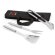 Set Soares de barbacoa con funda de non woven negro