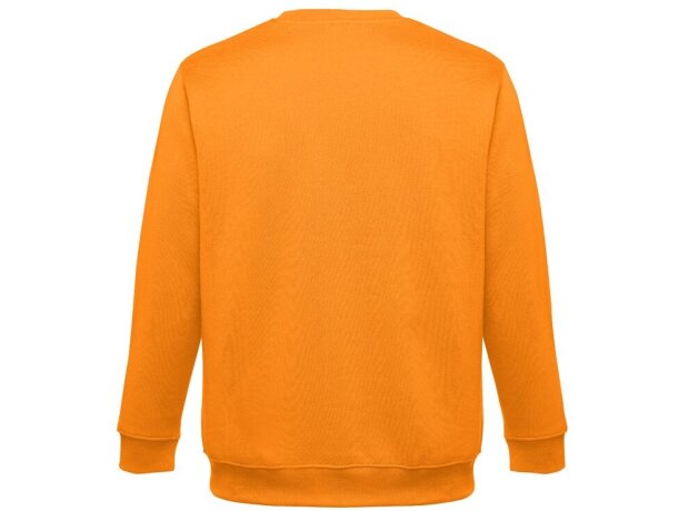 Sudadera Delta unisex de algodón y poliéster con interior cardado Naranja detalle 26