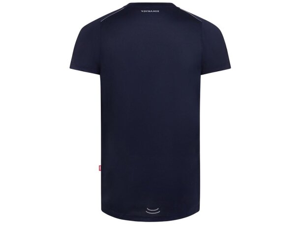 Camiseta técnica tipo gofre VL Rhea Azul marino detalle 2