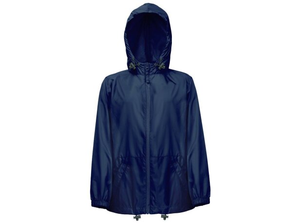 Cortavientos infantil THC Dubliners Kids con capucha impermeable Azul detalle 17