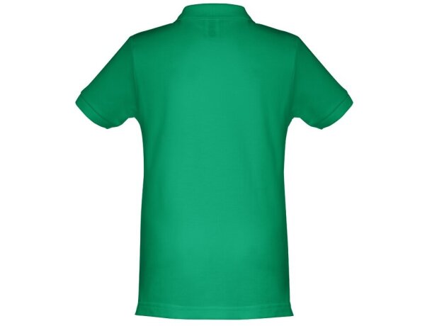 Polo Adam Kids de algodón para niños con cuello canalé Verde detalle 14
