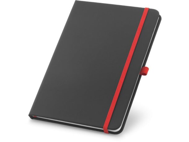 Libreta con banda elástica para goma de colores barata polipiel Hi!dea Corbin detalle 1
