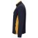 Chaqueta polar bicolor Geras con cinco bolsillos y cremallera Azul marino/Amarillo detalle 43