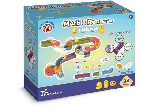 Juego educativo marbles circuits con pistas para carrera de patos Multicolor detalle 3