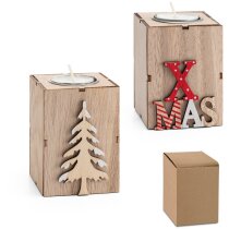 Portavela Scent de madera mdf con vela aromática
