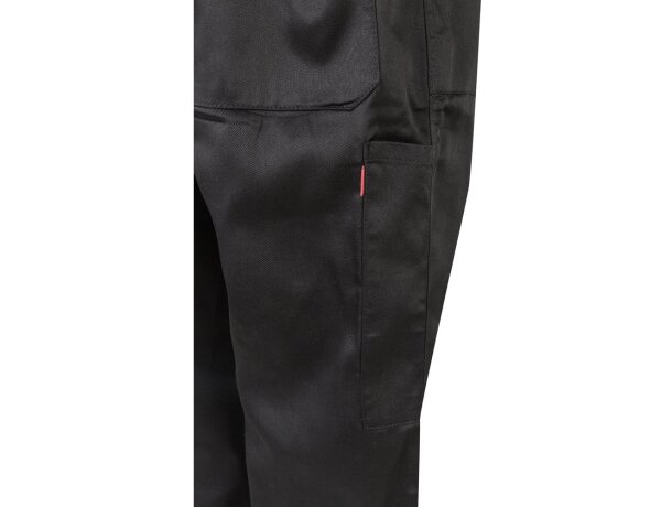 Mono de sarga yama con cremallera doble cursor y bolsillos Negro detalle 51