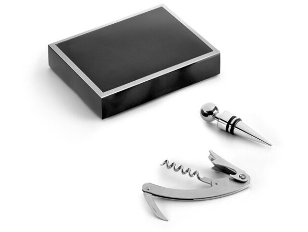 Set de vino en estuche 2 piezas personalizado