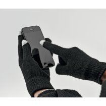 Guantes para pantalla táctil de invierno negro
