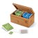 Caja de madera para 20 infusioes natural