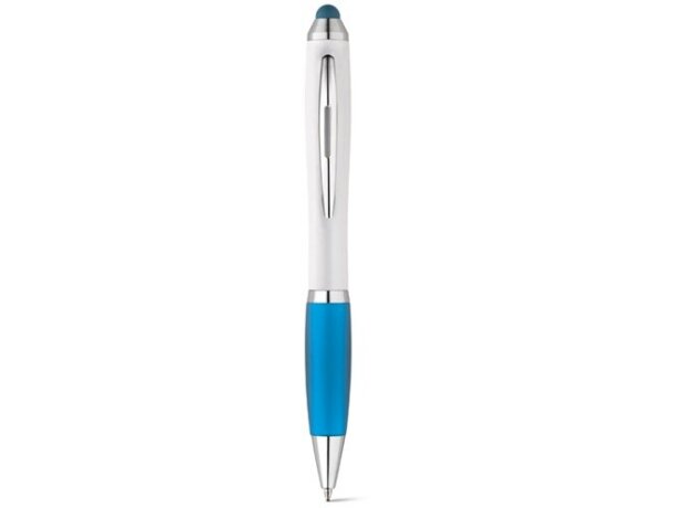 Bolígrafo con clip de metal Sans Bk azul claro