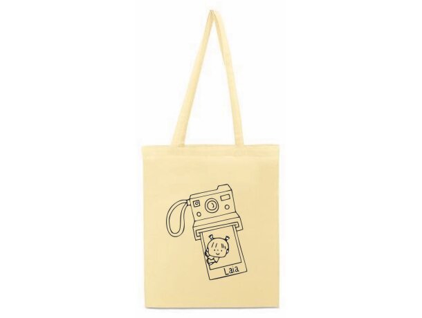 Bolsa color crudo para serigrafia con logo