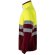 Chaqueta polar bicolor Eros con bandas reflectantes EN20471 Burdeos/Amarillo detalle 3