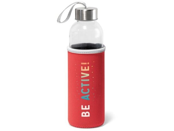 Botella de deporte. rojo