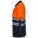 Polo fortuna alta visibilidad con bandas reflectantes Azul marino/Naranja detalle 3