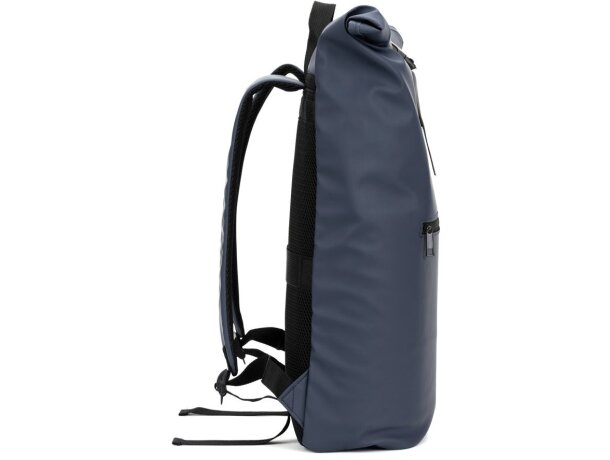 Mochila enrollable Portland con panel acolchado y asa trolley Azul detalle 8
