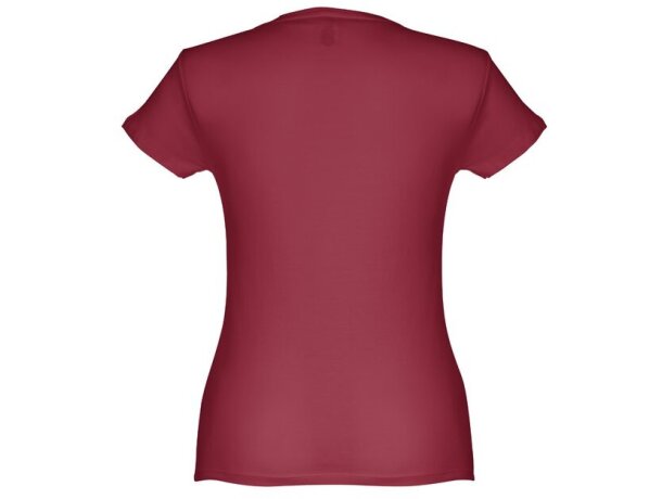 Camisetas manga corta corte entallado de algodón 150 g/m2 Thc Sofia Burdeos detalle 55