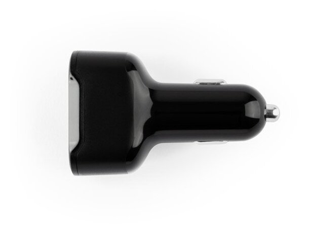 Adaptador de mechero Dirac con USB-C 20W y USB-A 18W Negro detalle 3