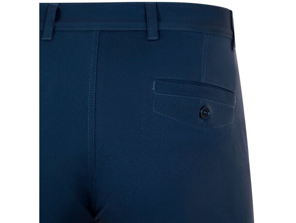 Pantalón chino Vishnu unisex elástico con cinco bolsillos Azul marino detalle 9