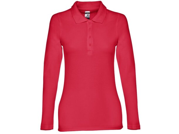 Polo manga larga mujer Bern Women II en algodón 210 g/m² detalle 1