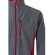 Chaqueta polar bicolor Geras con cinco bolsillos y cremallera Gris/Rojo detalle 14