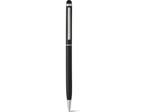 Bolígrafo Zoe de aluminio barato negro