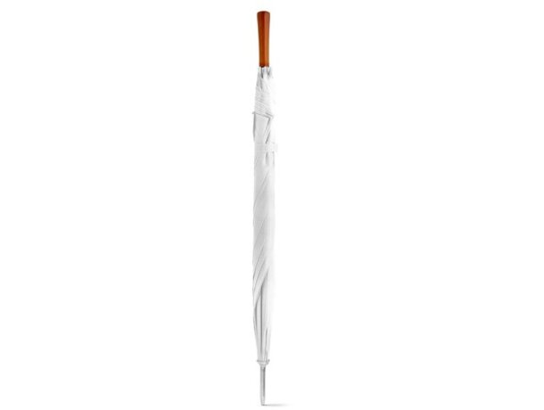 Paraguas personalizado de golf sencillo mango de madera blanco