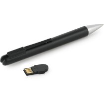 Bolígrafo con memoria 4GB grabado negra