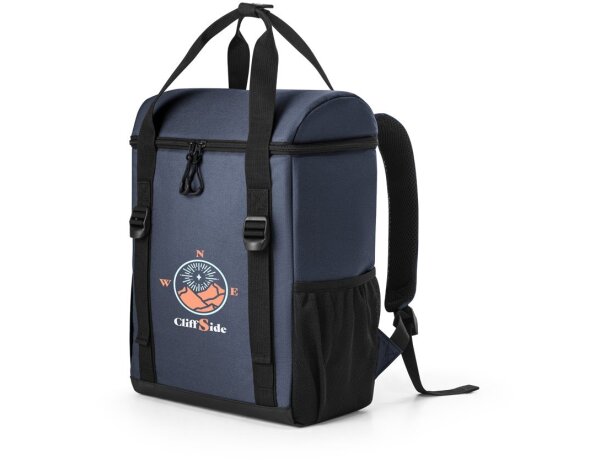 Mochila térmica Roma L de poliéster reciclado 600D ripstop 16L Azul detalle 14