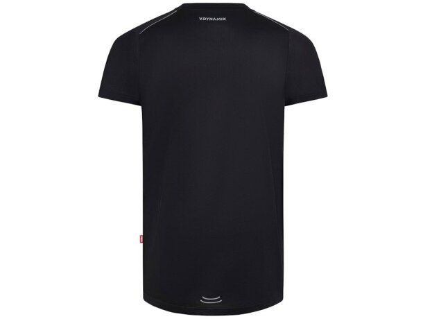 Camiseta técnica tipo gofre VL Rhea Negro detalle 14